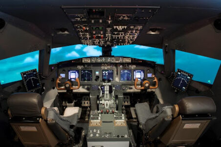 airplane cockpit